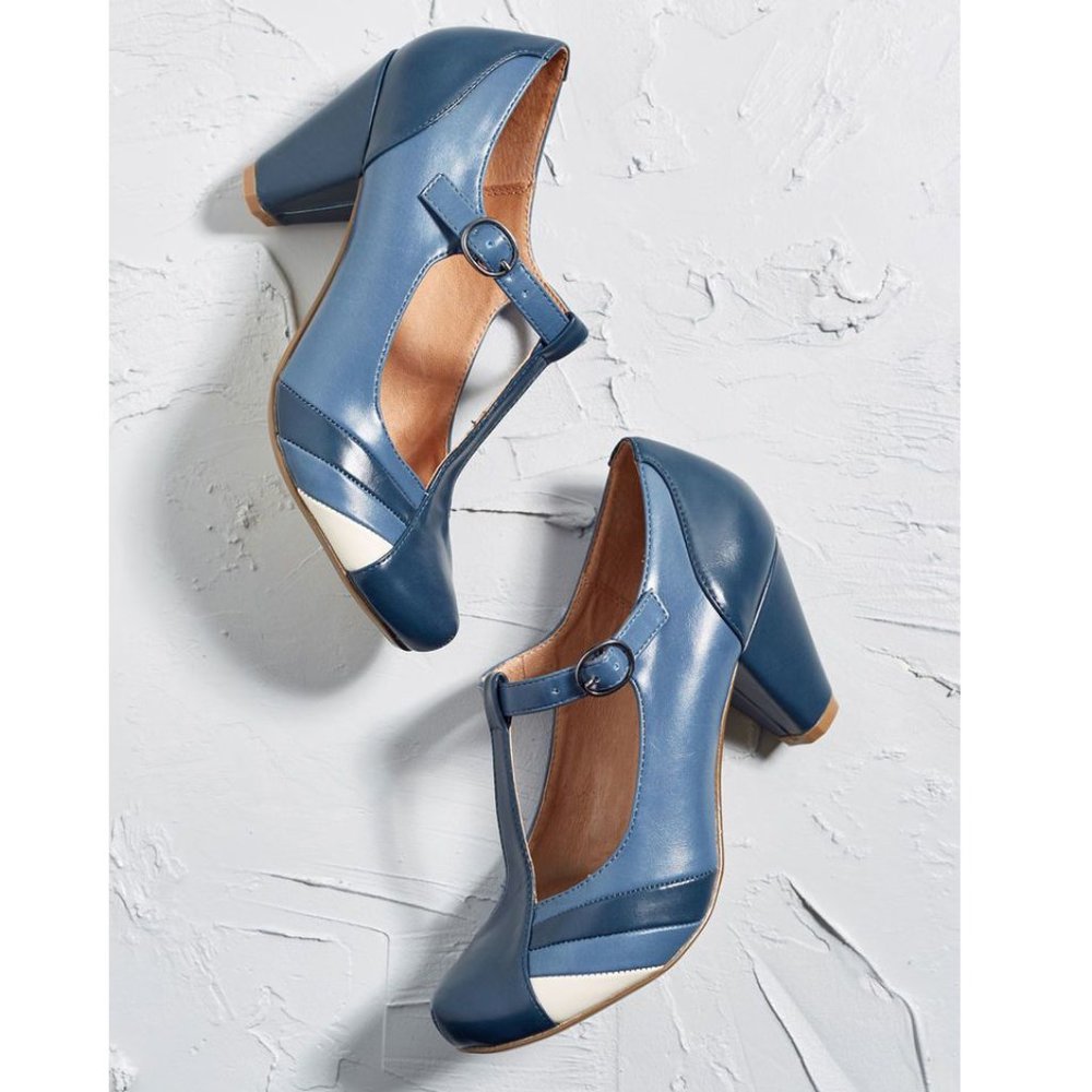 Chelsea Crew Monet Retro T-strap Heels